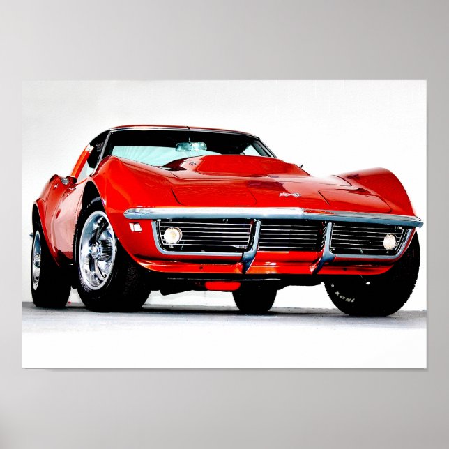 Póster Corvette L-88 de 1968 (Frente)