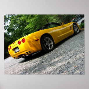 Póster Corvette soleado