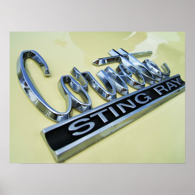 Póster Corvette Sting Ray (Frente)