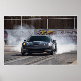 Póster Corvette ZR1 Burnout