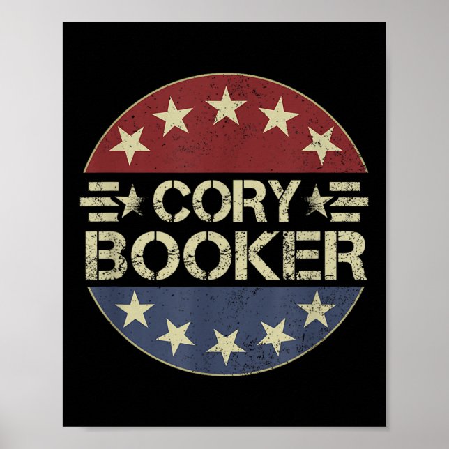 Póster Cory Booker Filibuster New Jersey Orgulloso De Cor (Frente)