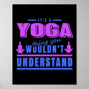Póster Cosa de yoga que no entenderías Meditación Humo