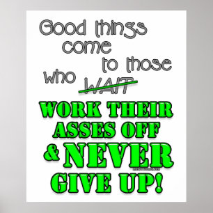 Póster Cosas buenas llegan a los que...