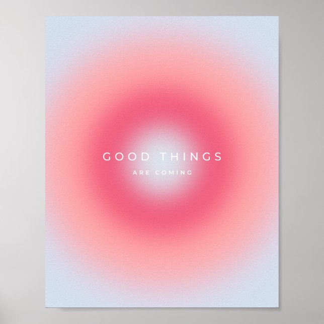 Póster Cosas Buenas Vienen, Gradiente (Frente)