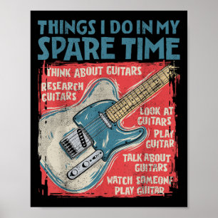Póster Cosas de guitarra que hago en mi tiempo libre dive