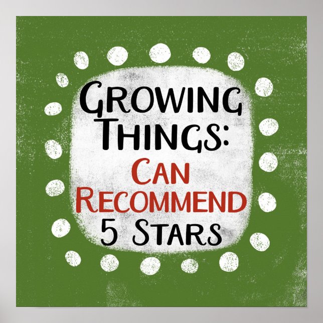 Póster Cosas en crecimiento Jardening Review Poster Wall  (Frente)
