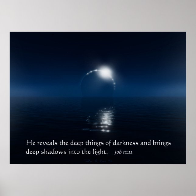 Póster Cosas profundas de la oscuridad (Frente)