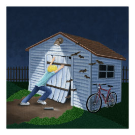 Póster Cosas que caen en la noche