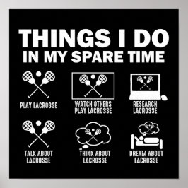 Póster Cosas que hago en mi tiempo de descanso Lacrosía