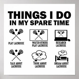 Póster Cosas que hago en mi tiempo de descanso Lacrosía