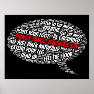 Póster Cosas que los profesores de Tango dicen en Argenti