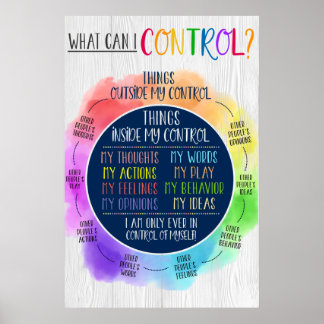 Póster Cosas que puedo controlar Poster, consejero de art