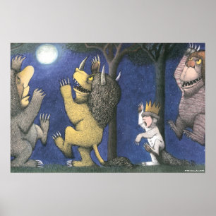 Póster Cosas Salvajes y Max Bailando a la Luz de la Luna