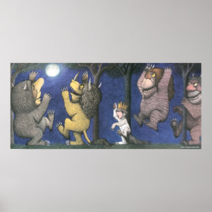 Póster Cosas Salvajes y Max bailando bajo el claro de lun