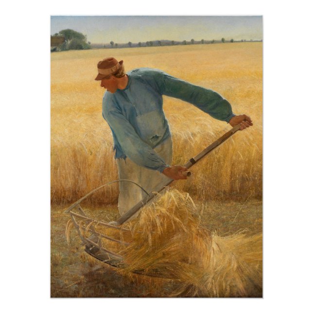 Póster Cosecha 1885 de Laurits Andersen Ring (Anverso)