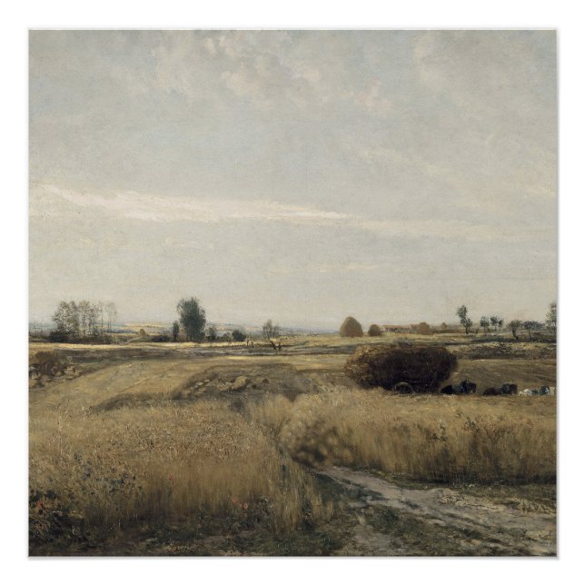Póster Cosecha | Charles-Francois Daubigney (Anverso)