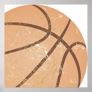 Póster cosecha de baloncesto