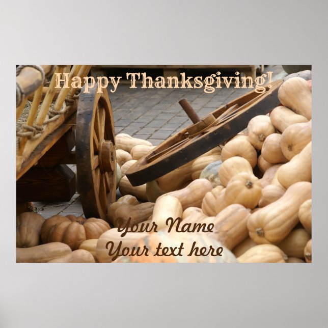 Póster Cosecha de calabaza (Frente)