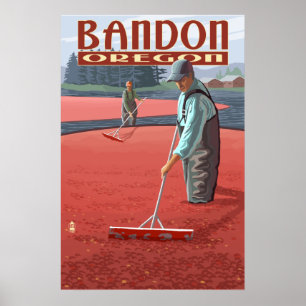 Póster Cosecha de cereza - Bandon, Oregón