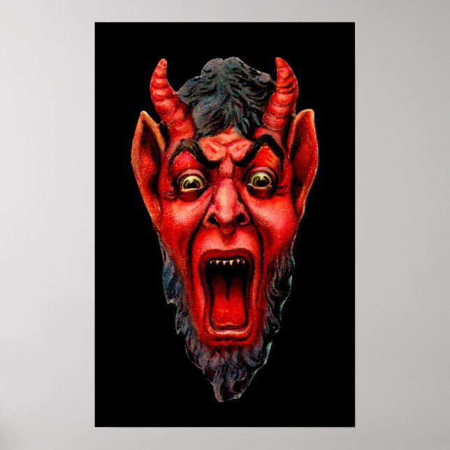Póster Cosecha de vintage Krampus (Frente)