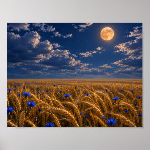 Póster Cosecha Dorada de Luna