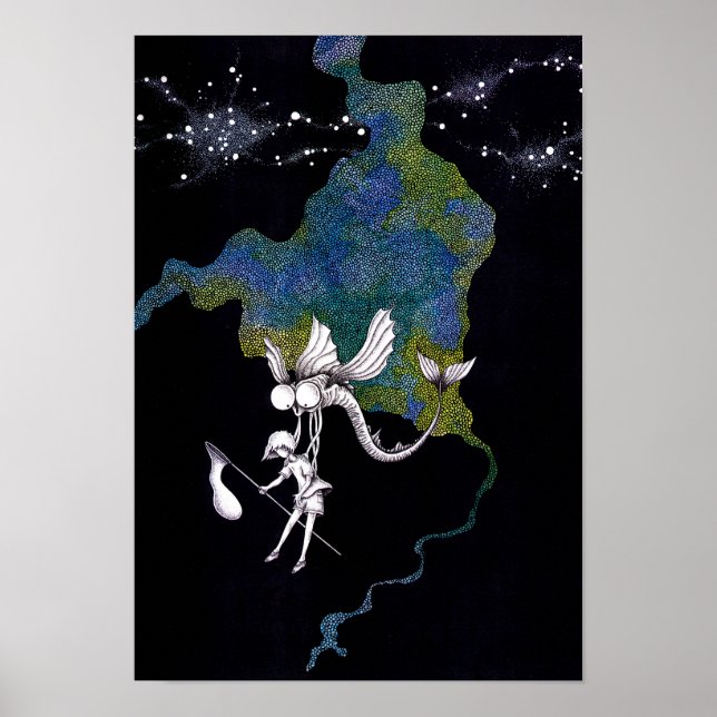 Póster Cosecha en una noche de verano. (Frente)