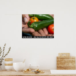 Póster "Cosecha escogida a dedo - Bounty de la naturaleza