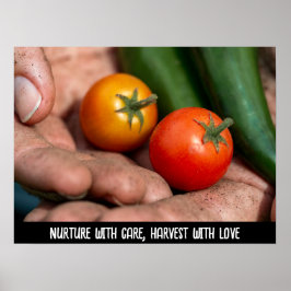 Póster Cosecha escogida a mano - Bounty de la naturaleza