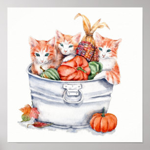 Póster Cosecha gatitos