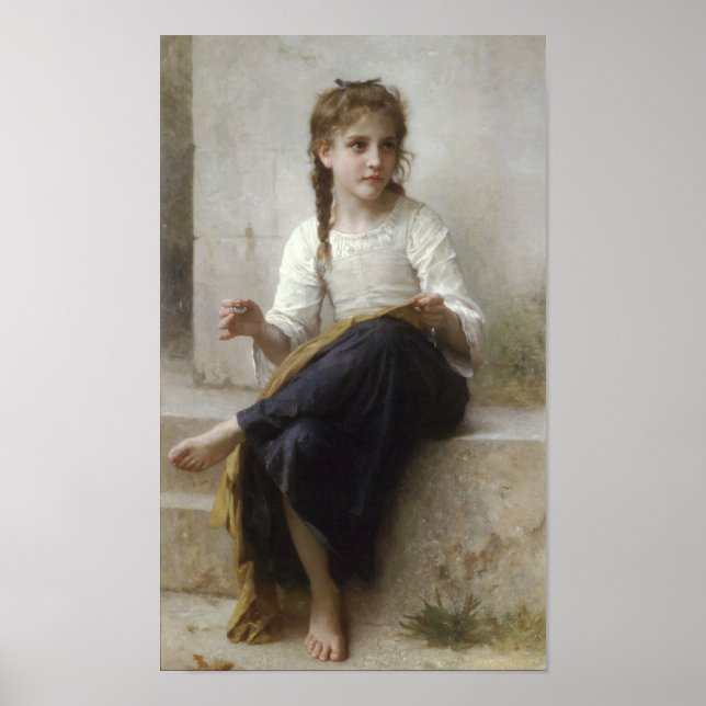 Póster Cosecha por William-Adolphe Bouguereau (Frente)