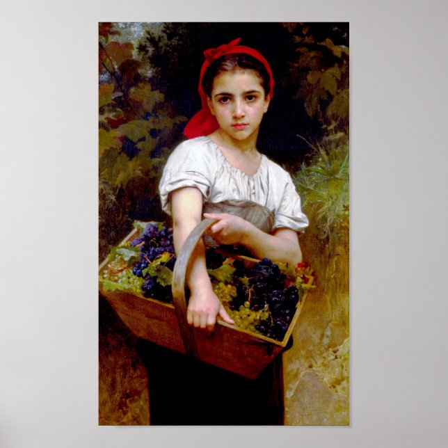 Póster Cosechadora, Bouguereau (Frente)