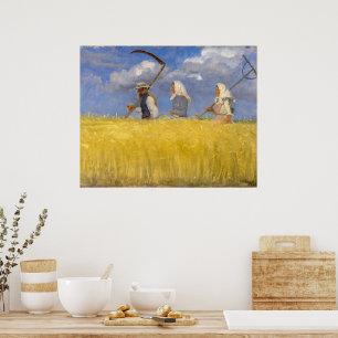 Póster Cosechadoras Anna Ancher
