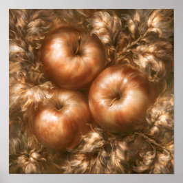 Póster Cosechar Manzanas