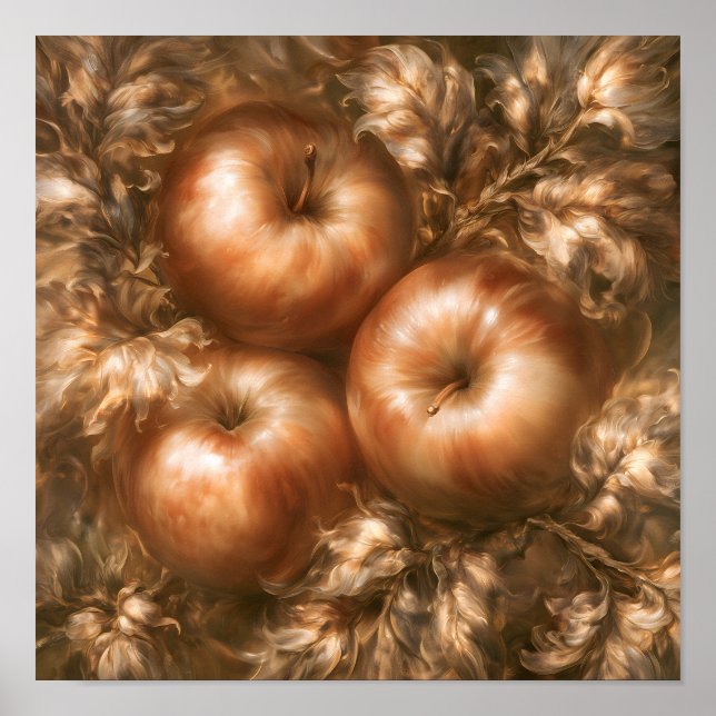 Póster Cosechar Manzanas (Frente)