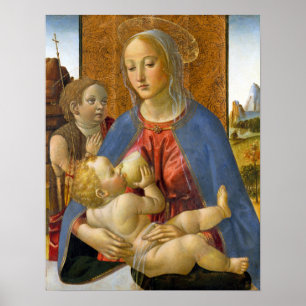 Póster Cosimo Rosselli Madonna y el niño
