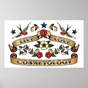 Póster Cosmetología de amor en vivo