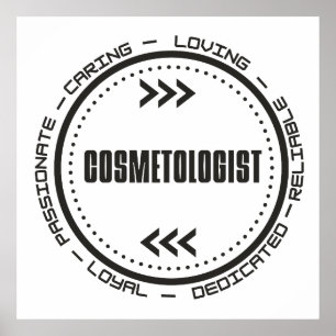 Póster Cosmetólogo asombroso