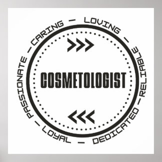 Póster Cosmetólogo asombroso