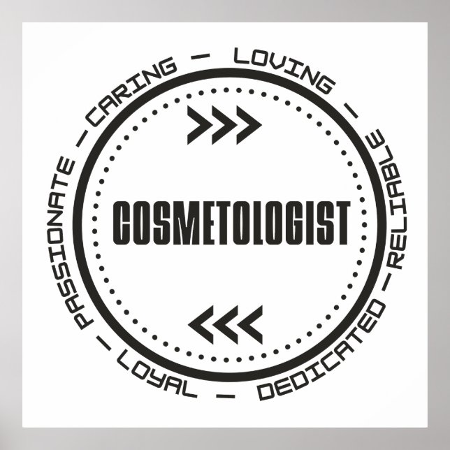 Póster Cosmetólogo asombroso (Frente)