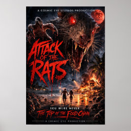 Póster Cosmic Eye – Beach Apocalypse Horror Poster