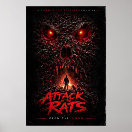 Póster Cosmic Eye – Skull Swarm Horror Poster