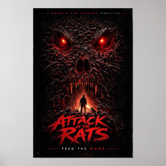 Póster Cosmic Eye – Skull Swarm Horror Poster (Frente)