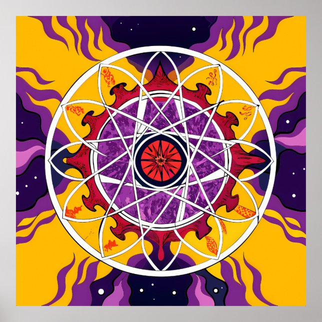 Póster Cosmic Mandala (Frente)