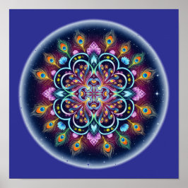 Póster Cosmic Mandala Wall Art Poster