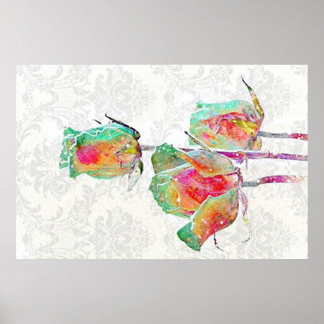 Póster Cosmic Roses Poster (Frente)