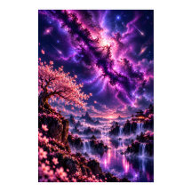 Cosmic Sakura: Galaxia Fantasía del Lago Celestial