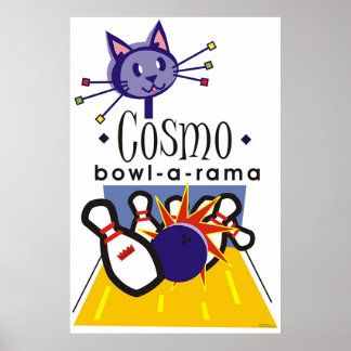 Póster Cosmo bowl-a-rama
