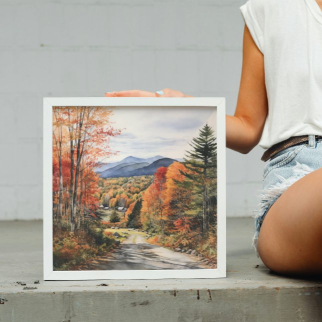 Póster Cosmo Caída En Vermont Watercolor Art (Subido por el creador)