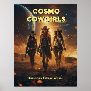 Póster Cosmo Cowgirls
