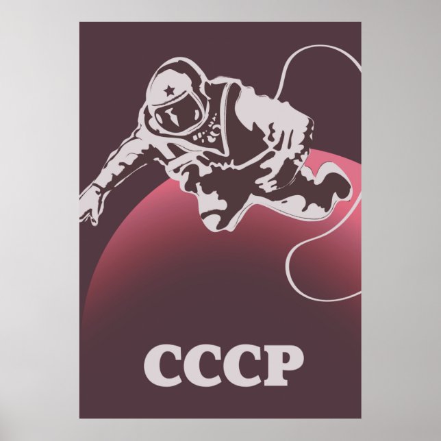 Póster Cosmonauta de la CCCP (Frente)